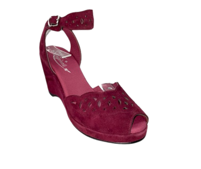 Sophia - Burgundy Suede