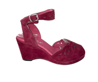 Sophia - Burgundy Suede