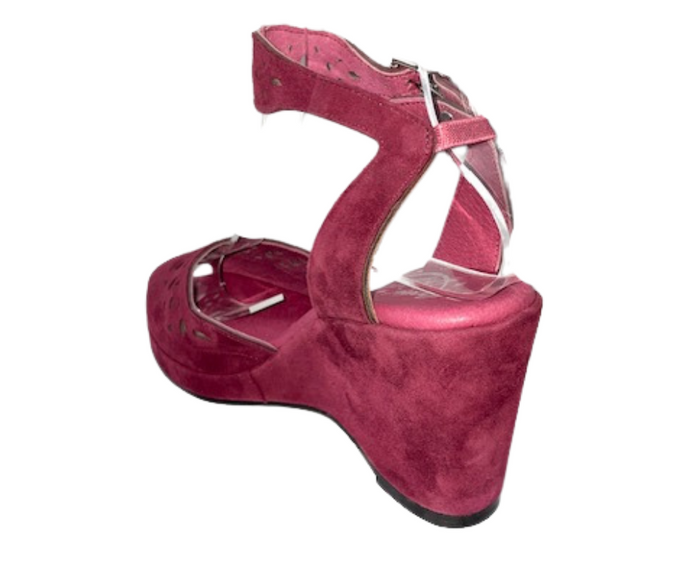 Sophia - Burgundy Suede