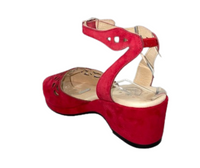 Ida - Cerise Red Suede