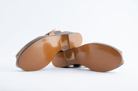 Edith  - Brown, Tan & Cream Leather