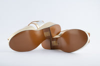 Edith  - Gold, Silver & Bronze Leather