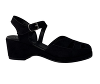 Edith  - Vegan Black 'Suede'