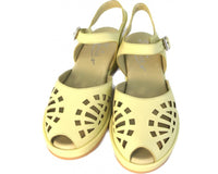 Greta - Pale Yellow Leather