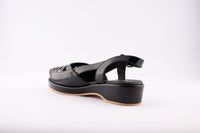 Hepburn - Shiny Black Leather