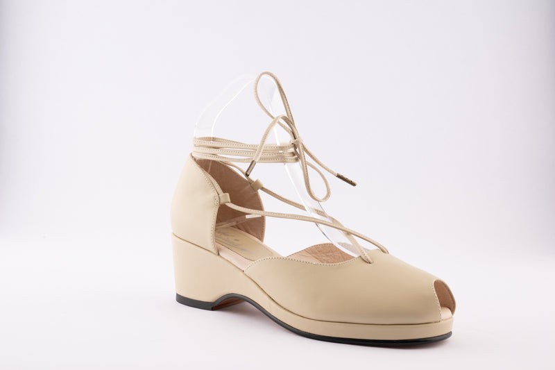 Josephine - Cream Leather