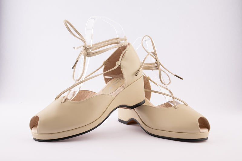 Josephine - Cream Leather