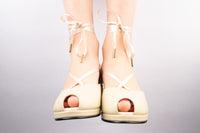 Josephine - Cream Leather