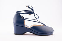 Josephine - Navy Blue Leather
