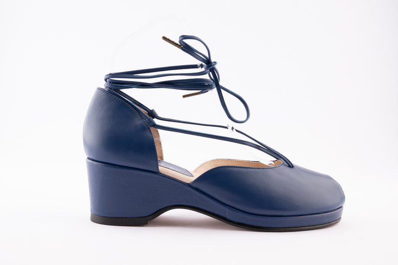 Josephine - Navy Blue Leather