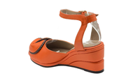 Paulette - Papaya Orange Leather