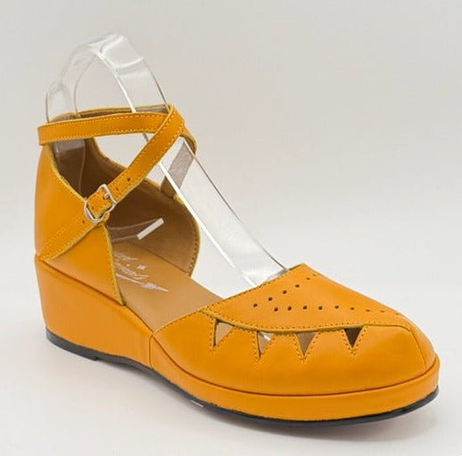 Rosa - Mustard Yellow Leather