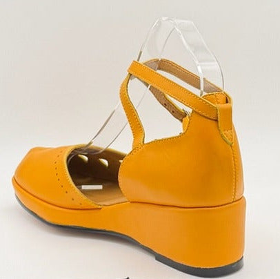 Rosa - Mustard Yellow Leather