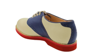 Ladies' Saddle Shoe - Navy and Cream