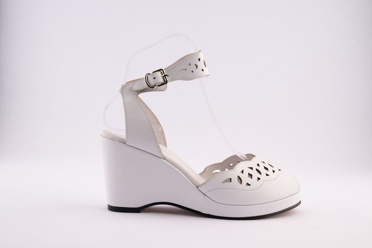 Sophia - White Leather