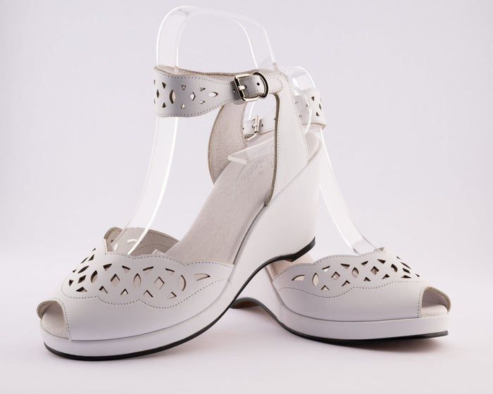 Sophia - White Leather