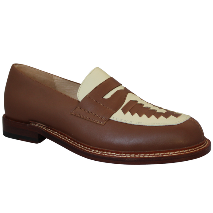 Tupelo - Brown/Cream Leather