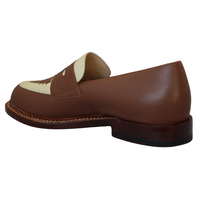 Tupelo - Brown/Cream Leather