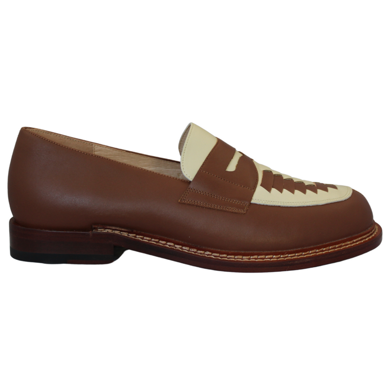 Tupelo - Brown/Cream Leather