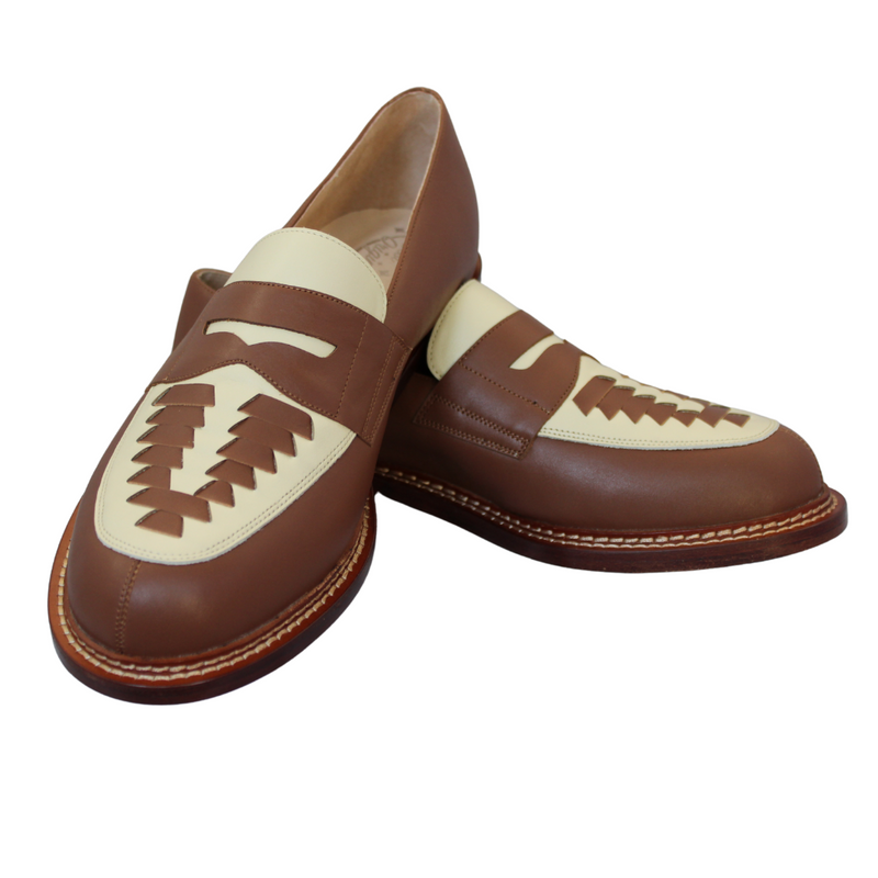 Tupelo - Brown/Cream Leather
