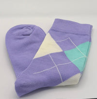 Argyle Socks Lavender