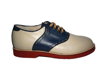 Saddle Shoe - Narrow/Medium Width - Blue/Cream
