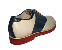 Saddle Shoe - Narrow/Medium Width - Blue/Cream