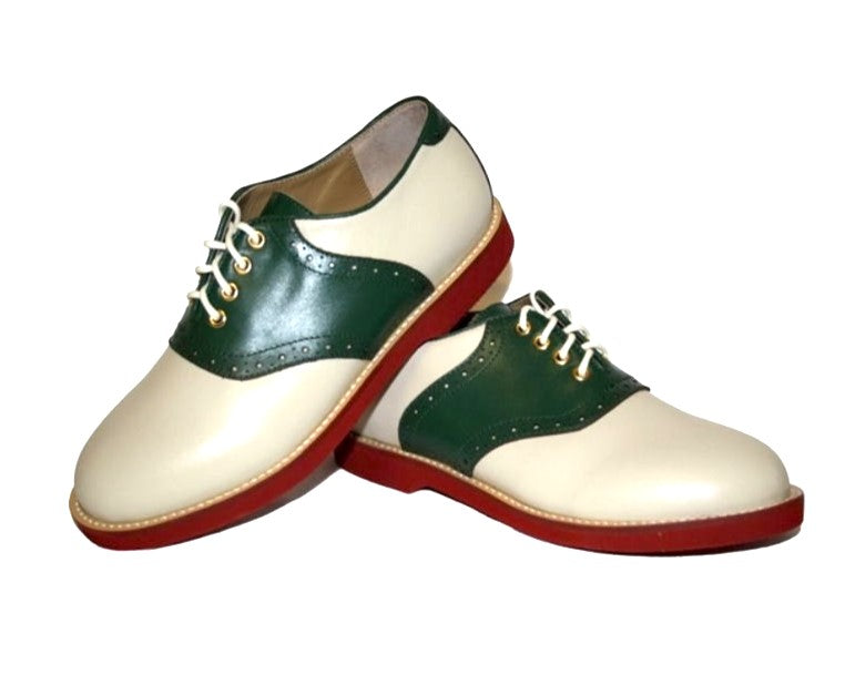 Saddle Shoe - Green/Cream - Narrow/Medium Width