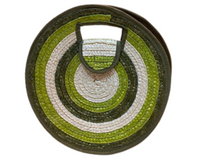 Straw Target Bag - Lime