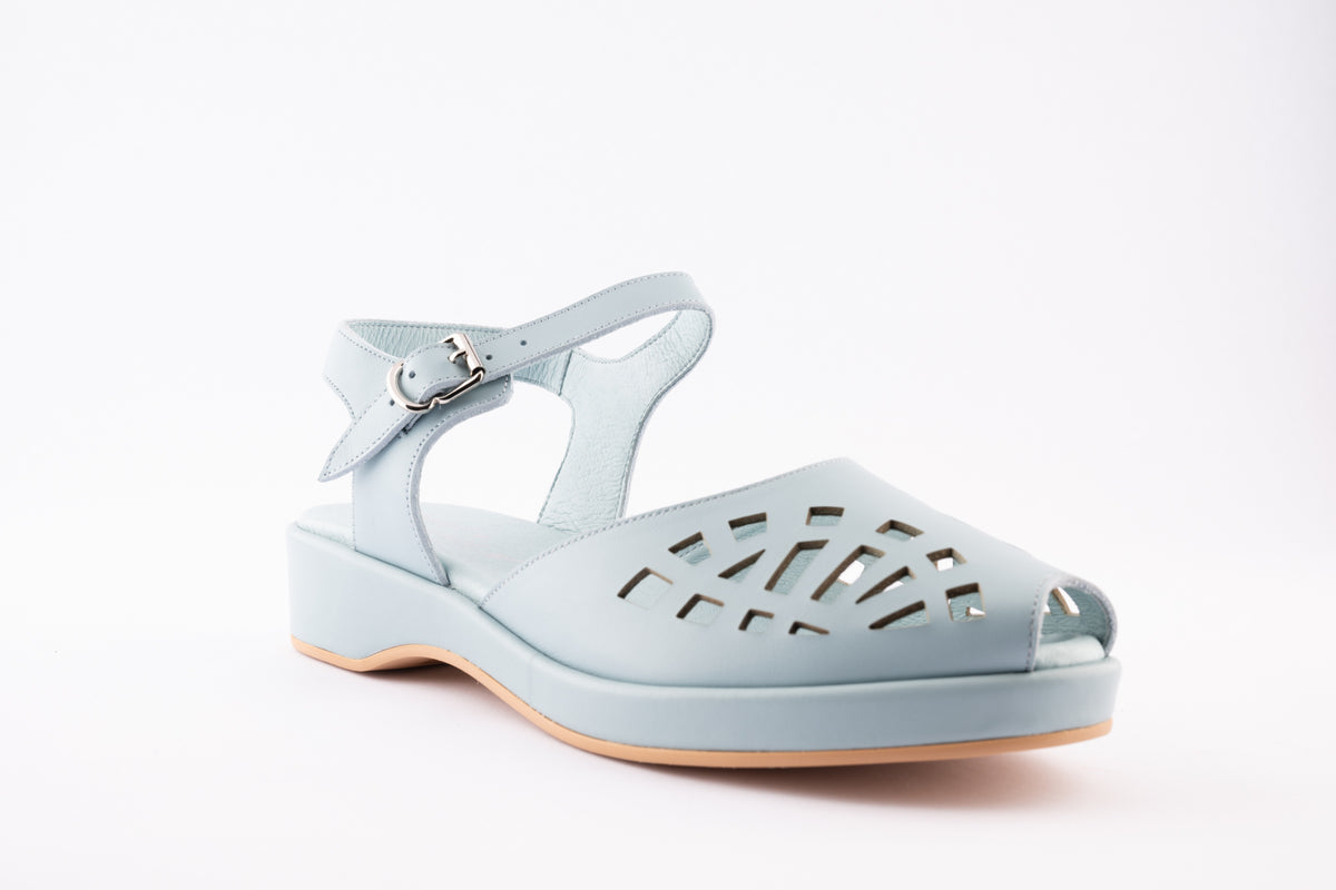 Greta - Light Blue Leather