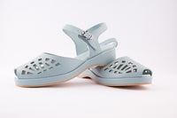 Greta - Light Blue Leather