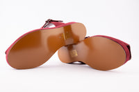 Greta - Burgundy Vegan Suede