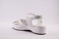 Greta - White Vegan Leather