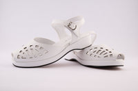 Greta - White Vegan Leather