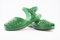 Greta - Green Leather