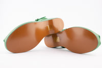 Greta - Green Leather