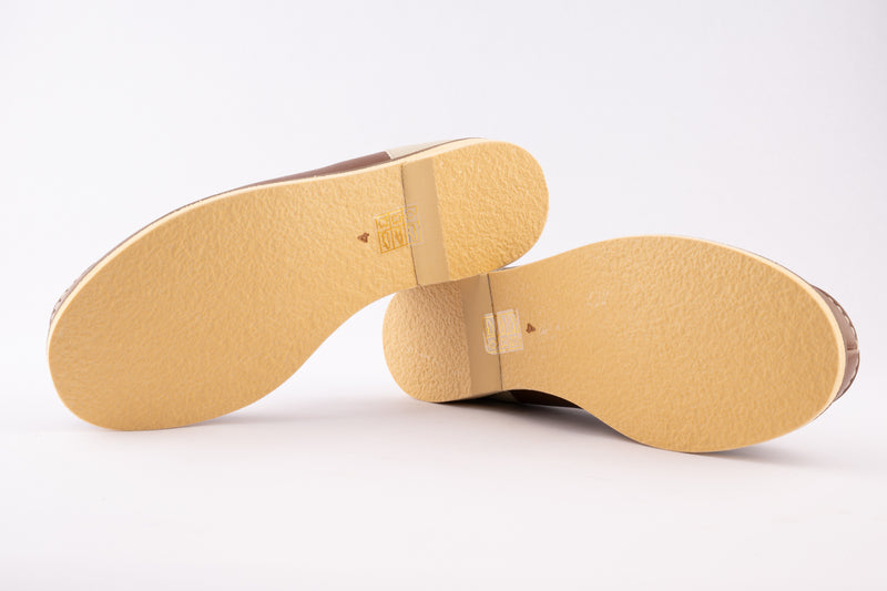 Mitzi - Brown & Cream Leather